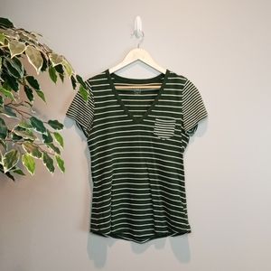 Gap // Green Striped Top